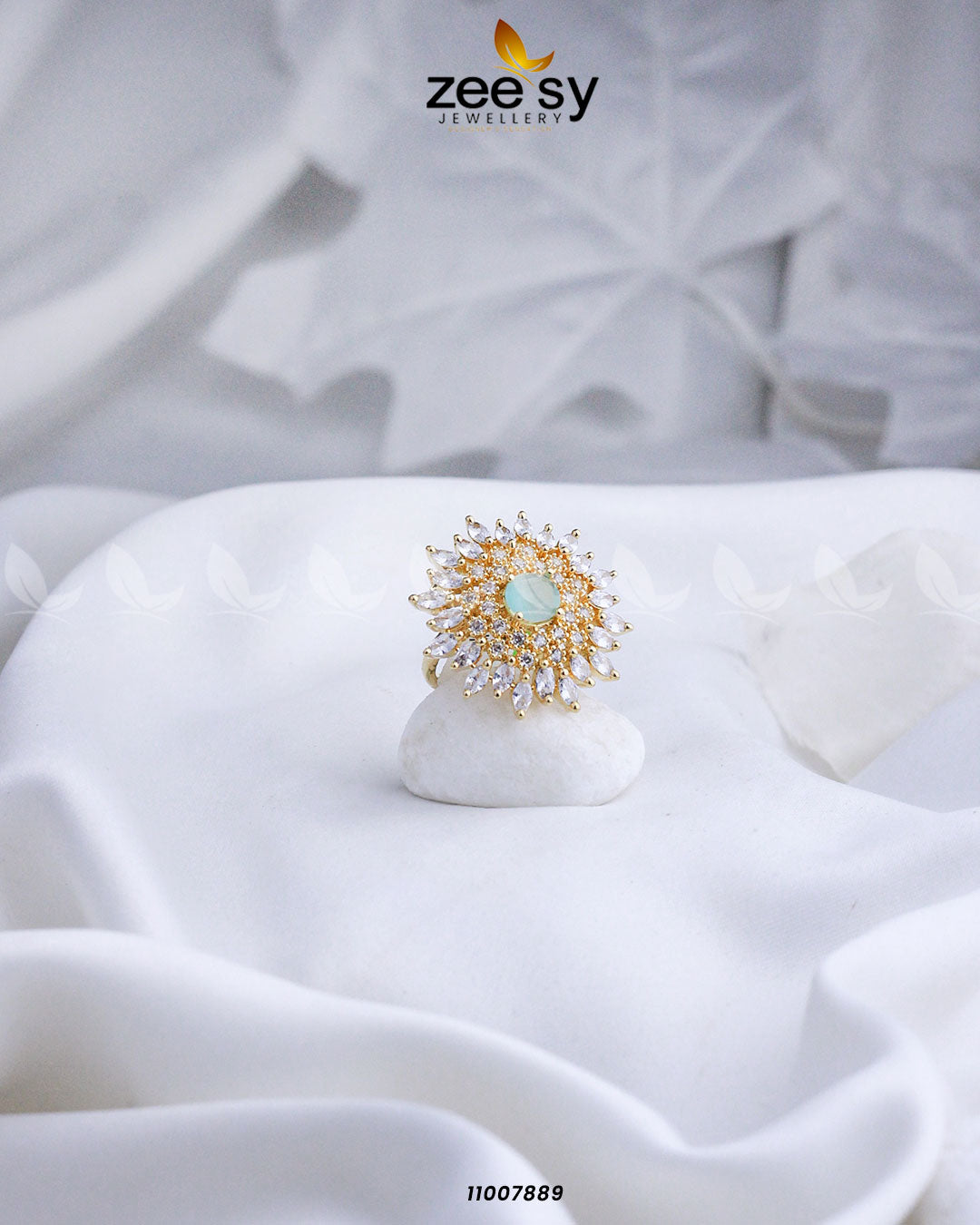 Ring-8270 Golden Mint Green