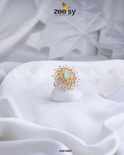 Ring-8270 Golden Mint Green