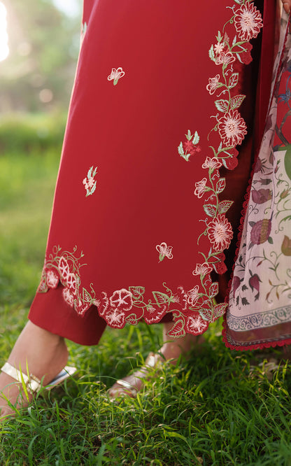 Asifa and Nabeel | Eden Cambric 25 | Rose Whisper ECU25-07 - Pakistani Designer Dress - by Asifa and Nabeel - Type : Ladies Clothes - 100% Original at Saira Sultan