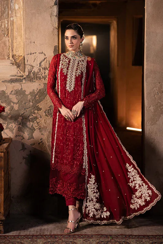 Azure | Luxe Formals | Royal Crimson - Pakistani Designer Dress - by Azure - Type : Ladies Clothes - 100% Original at Saira Sultan