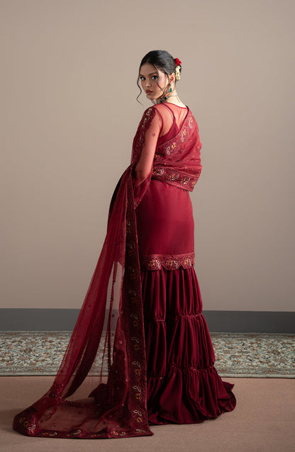 Fabiha Fatima | Elvin Pret Wear | RUBEIA - Pakistani Designer Dress - by Fabiha Fatima - Type : Ladies Clothes - 100% Original at Saira Sultan