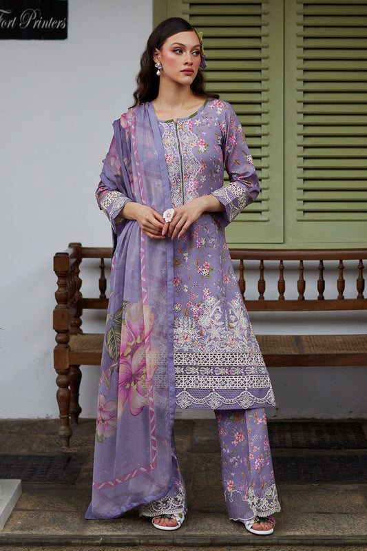Gulaal | Saffira Lawn 25 | Miaa XS Lavender Lawn