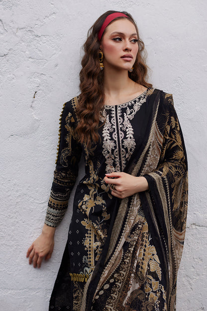 Gulaal | Saffira Lawn 25 | Amiri M Black Lawn