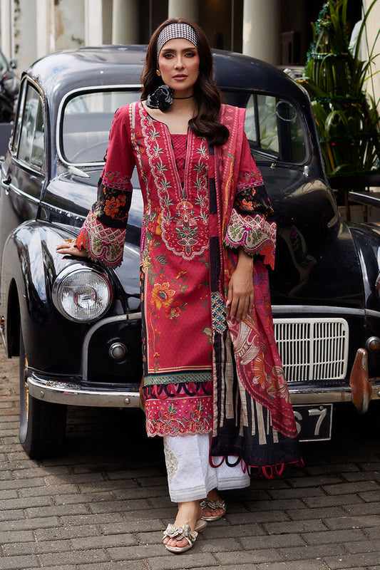 Gulaal | Saffira Lawn 25 | Amelia XS Red Lawn