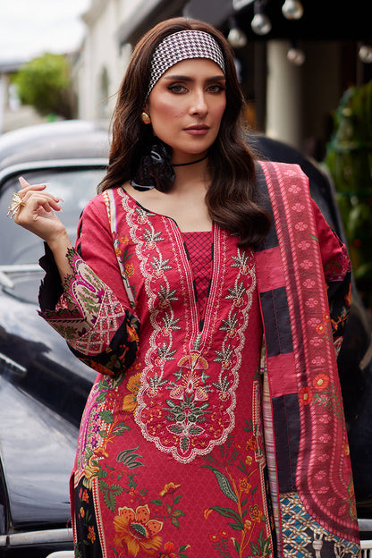 Gulaal | Saffira Lawn 25 | Amelia XL Red Lawn