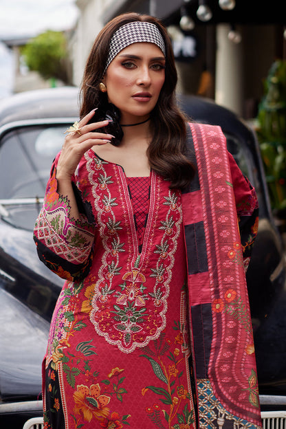 Gulaal | Saffira Lawn 25 | Amelia L Red Lawn