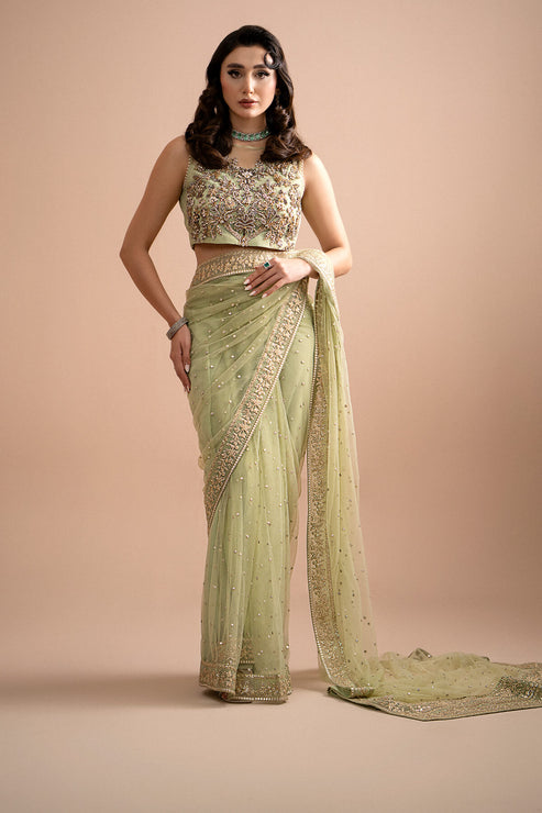 Imrozia Premium | Lumiere Luxury Sarees | 03 Eden - Pakistani Designer Dress - by Imrozia Premium | Type: Formal - 100% Original at Saira Sultan