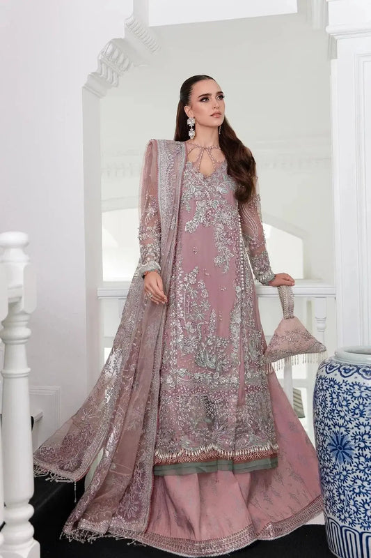 AJR Couture | Alif Luxury Wedding Formals 23 | Violet - Pakistani Designer Dress - by AJR Couture | Type: Bridal - 100% Original at Saira Sultan