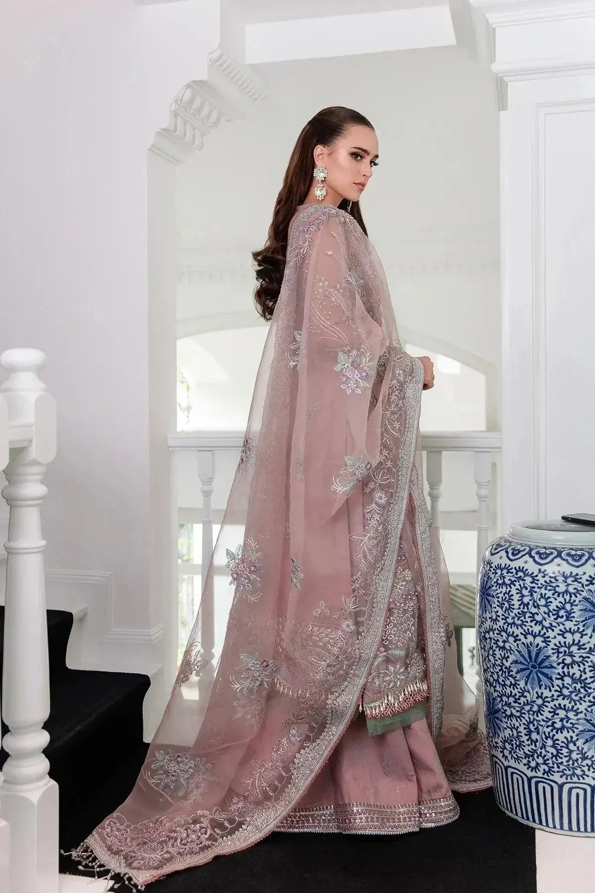 AJR Couture | Alif Luxury Wedding Formals 23 | Violet - Pakistani Designer Dress - by AJR Couture | Type: Bridal - 100% Original at Saira Sultan
