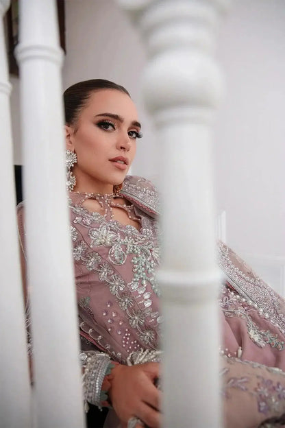 AJR Couture | Alif Luxury Wedding Formals 23 | Violet - Pakistani Designer Dress - by AJR Couture | Type: Bridal - 100% Original at Saira Sultan