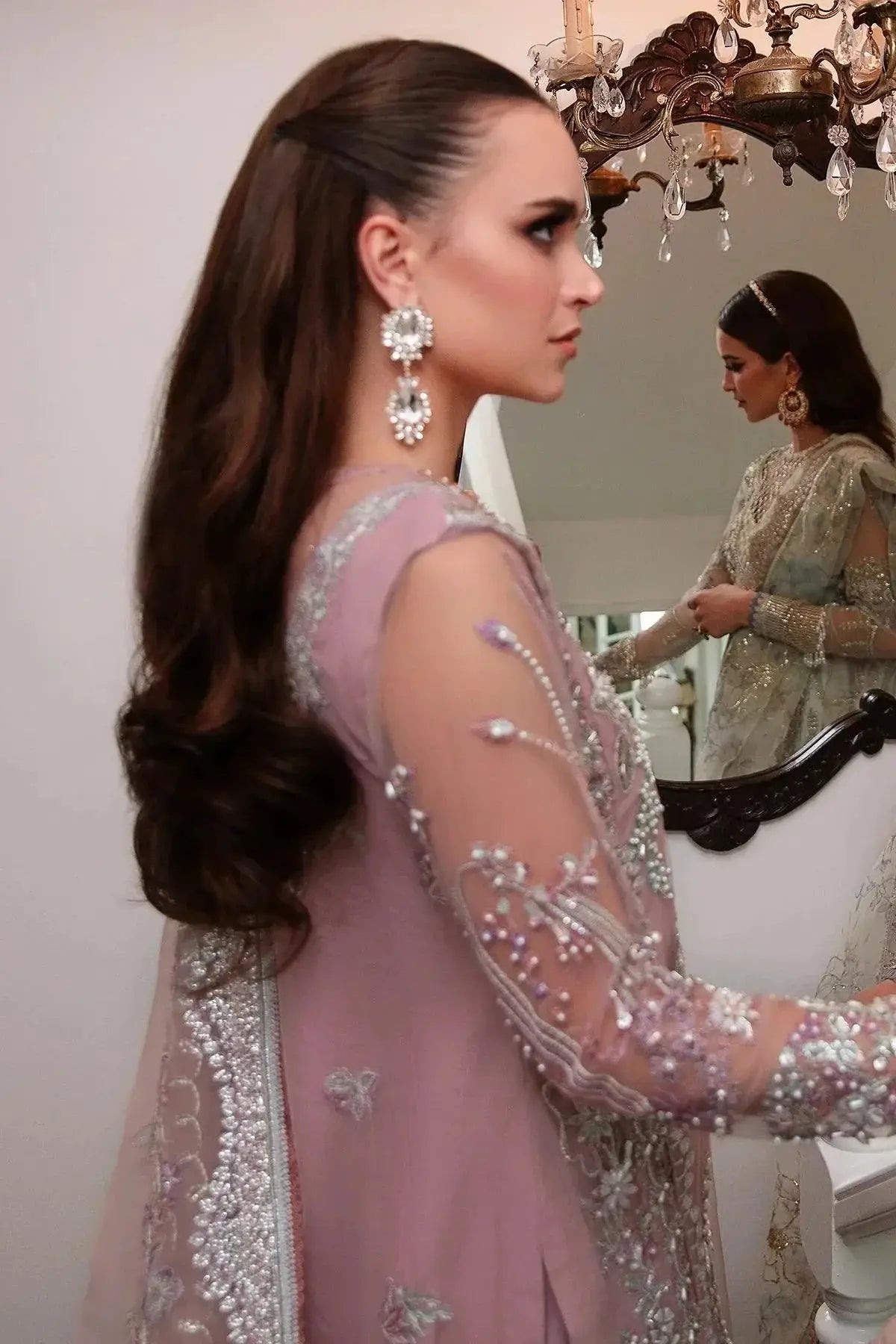 AJR Couture | Alif Luxury Wedding Formals 23 | Violet - Pakistani Designer Dress - by AJR Couture | Type: Bridal - 100% Original at Saira Sultan