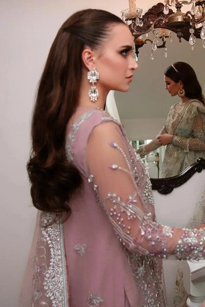 AJR Couture | Alif Luxury Wedding Formals 23 | Violet - Pakistani Designer Dress - by AJR Couture | Type: Bridal - 100% Original at Saira Sultan