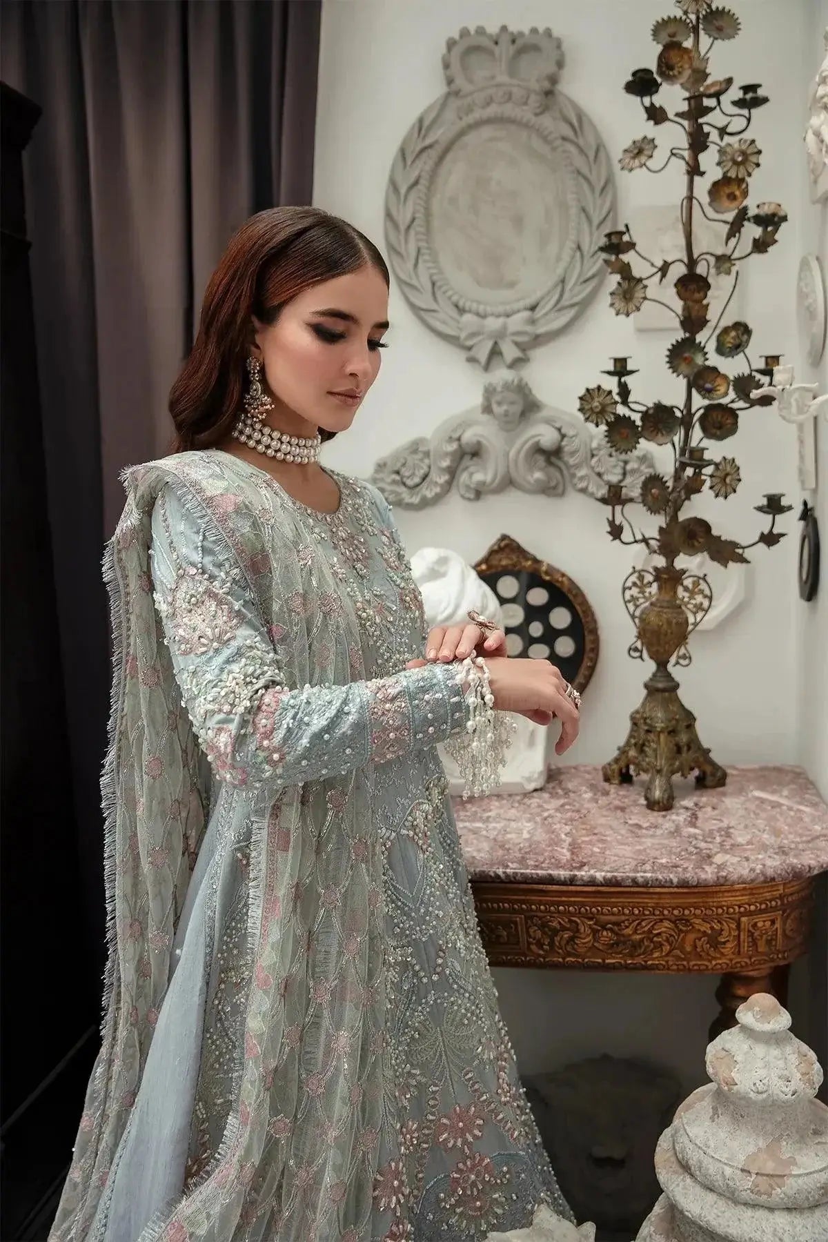 AJR Couture | Alif Luxury Wedding Formals 23 | Veronica - Pakistani Designer Dress - by AJR Couture | Type: Bridal - 100% Original at Saira Sultan