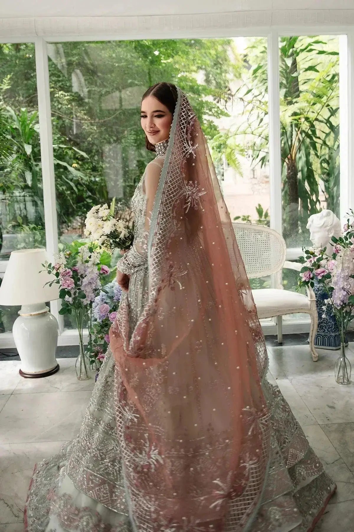 AJR Couture | Alif Luxury Wedding Formals 23 | Wisteria - Pakistani Designer Dress - by AJR Couture | Type: Bridal - 100% Original at Saira Sultan