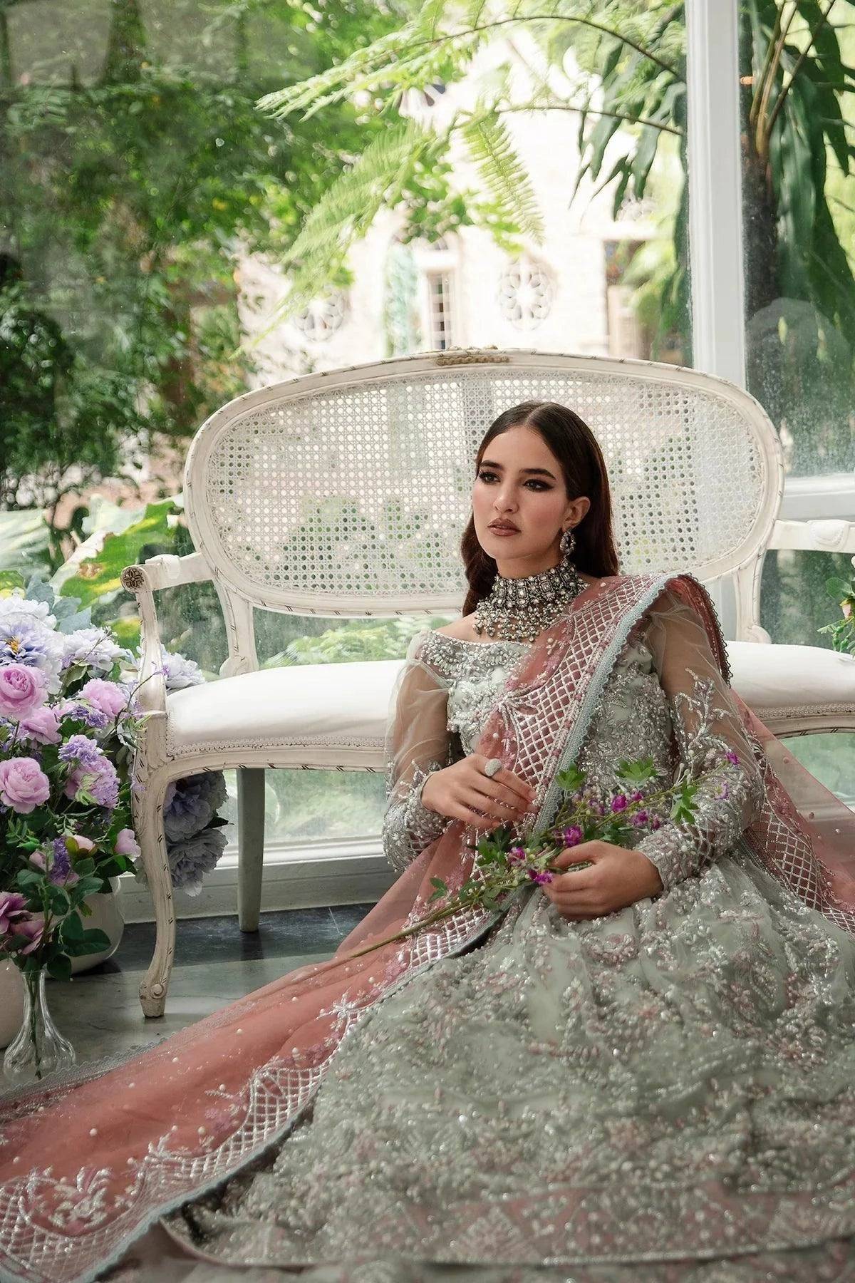 AJR Couture | Alif Luxury Wedding Formals 23 | Wisteria - Pakistani Designer Dress - by AJR Couture | Type: Bridal - 100% Original at Saira Sultan