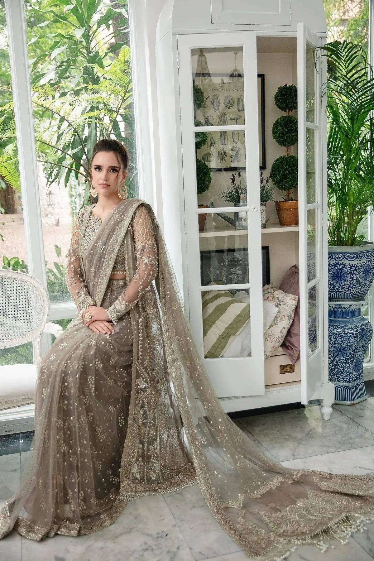 AJR Couture | Alif Luxury Wedding Formals 23 | Azalea - Pakistani Designer Dress - by AJR Couture | Type: Bridal - 100% Original at Saira Sultan