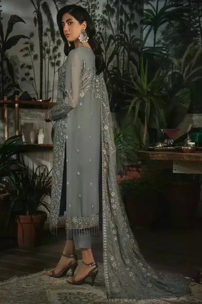 Zarif | LA ROSELLA Formals | ZLR 07 NOIR - Pakistani Designer Dress - by Zarif | Type: Formal - 100% Original at Saira Sultan
