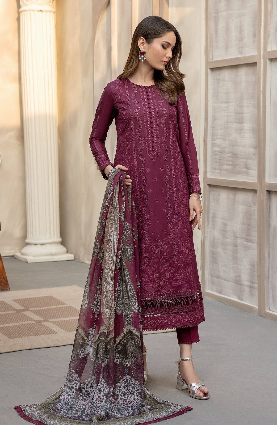 Zarif | Festive Lawn | ZFL 01 RAHAA - Pakistani Designer Dress - by Zarif | Type: Luxury - 100% Original at Saira Sultan