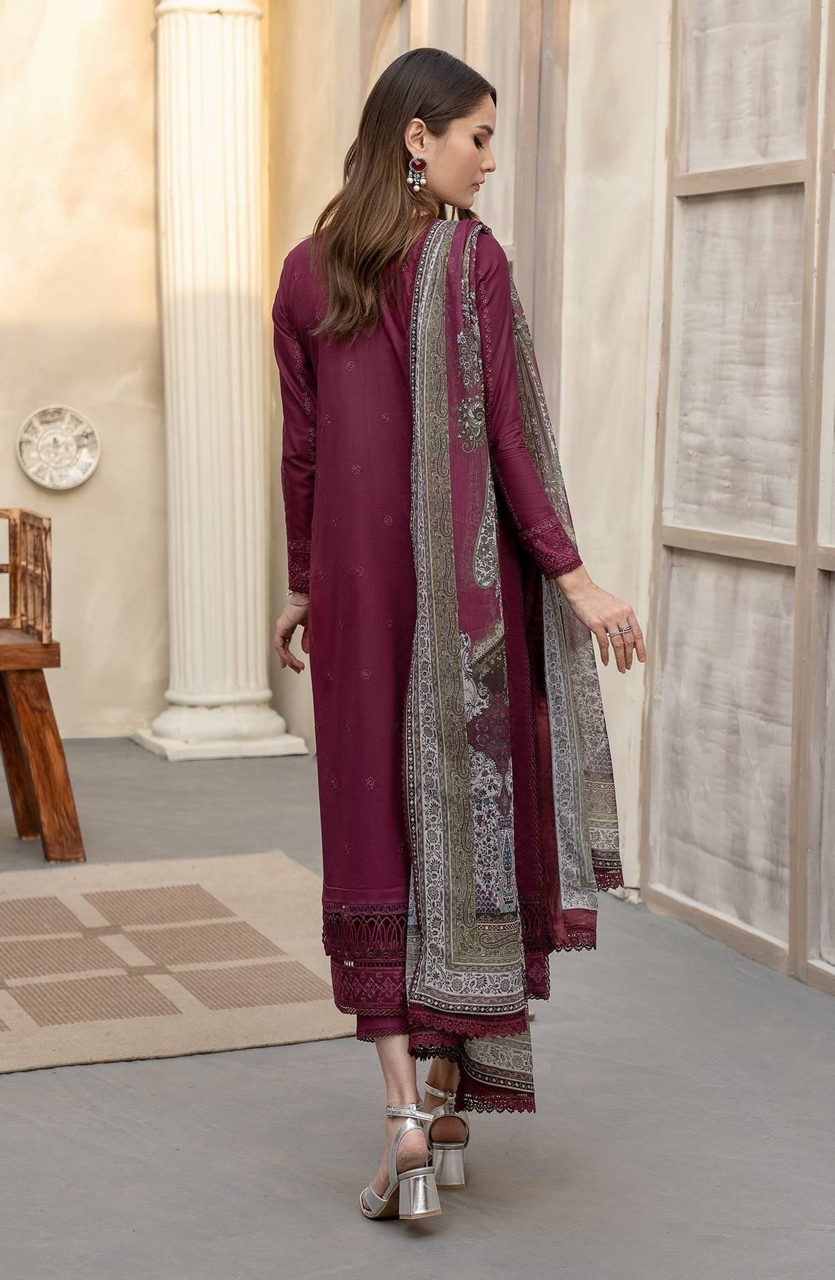 Zarif | Festive Lawn | ZFL 01 RAHAA - Pakistani Designer Dress - by Zarif | Type: Luxury - 100% Original at Saira Sultan