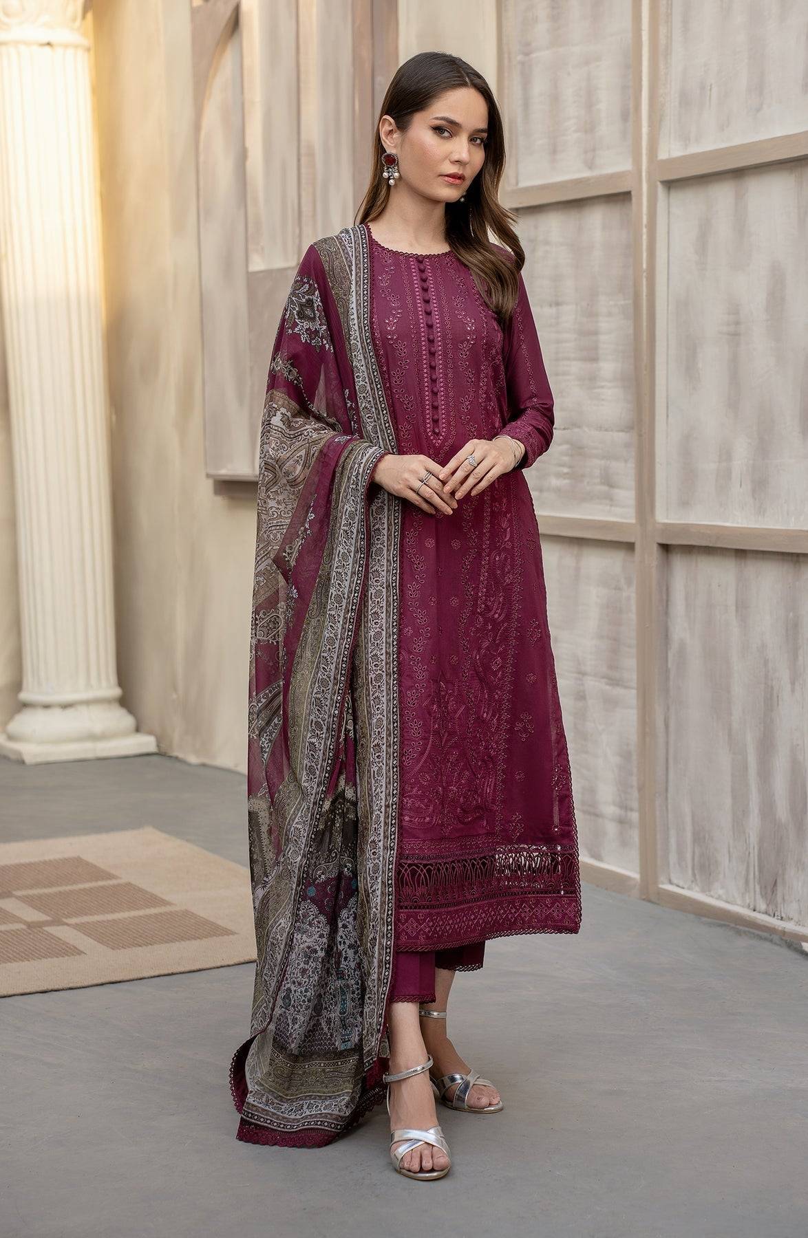 Zarif | Festive Lawn | ZFL 01 RAHAA - Pakistani Designer Dress - by Zarif | Type: Luxury - 100% Original at Saira Sultan