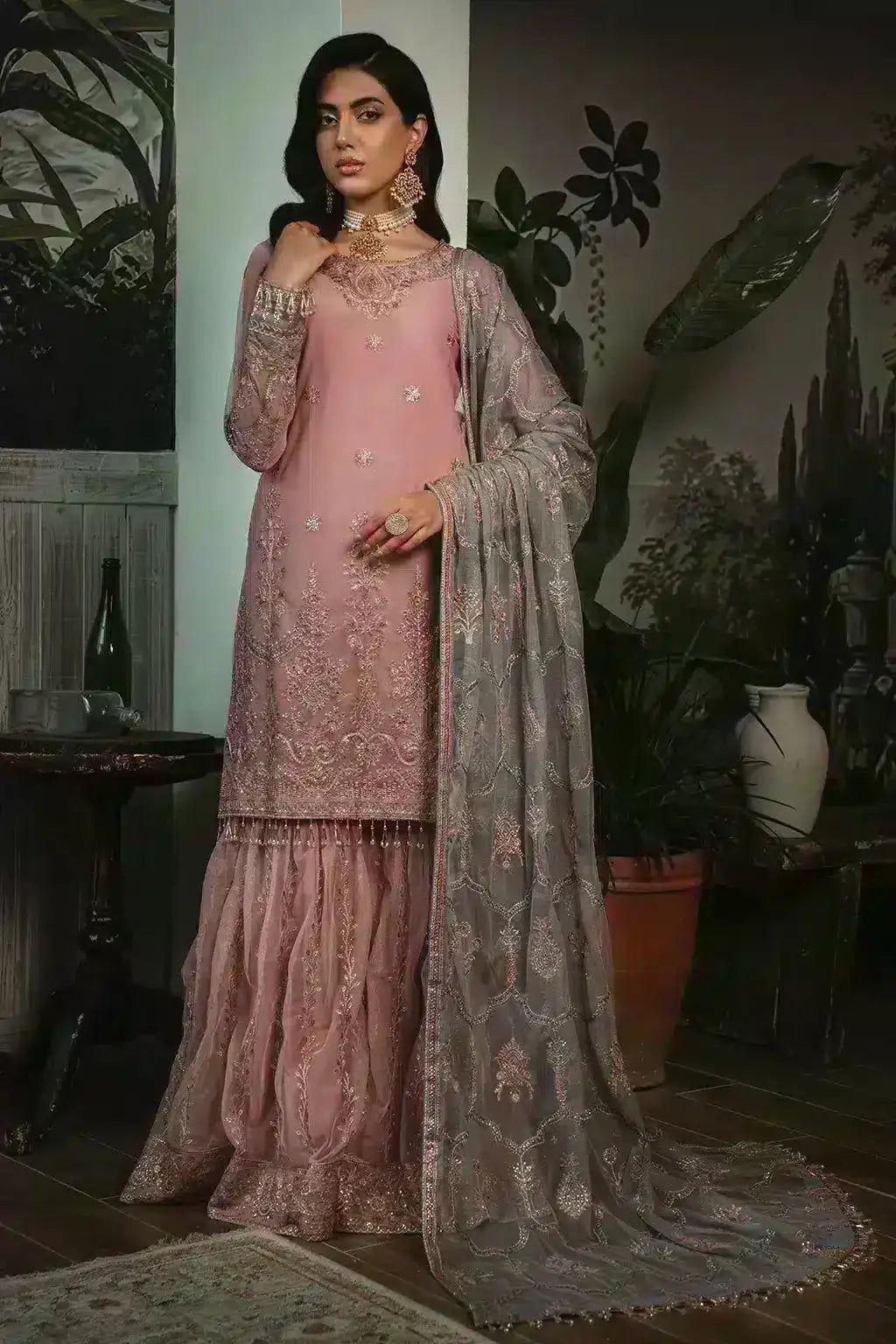 Zarif | LA ROSELLA Formals | ZLR 03 BLOOM - Pakistani Designer Dress - by Zarif | Type: Formal - 100% Original at Saira Sultan