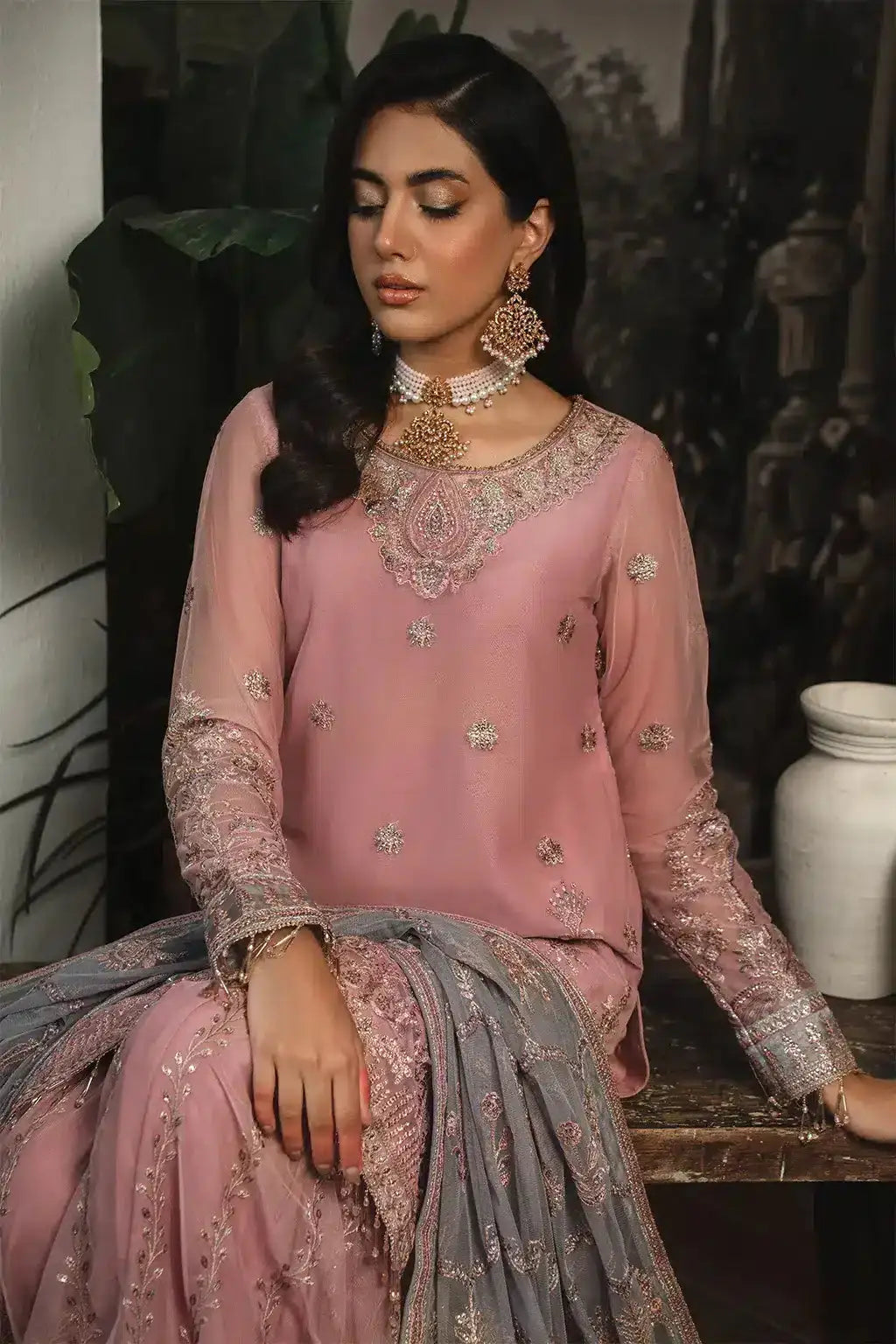 Zarif | LA ROSELLA Formals | ZLR 03 BLOOM - Pakistani Designer Dress - by Zarif | Type: Formal - 100% Original at Saira Sultan