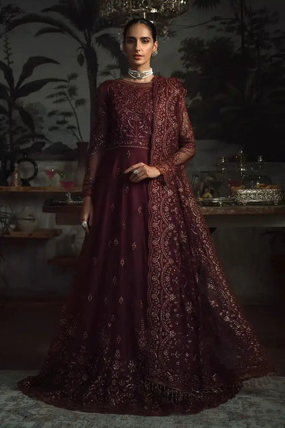 Zarif | LA ROSELLA Formals | ZLR 06 CARMINE - Pakistani Designer Dress - by Zarif | Type: Formal - 100% Original at Saira Sultan