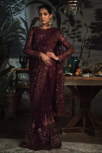 Zarif | LA ROSELLA Formals | ZLR 06 CARMINE - Pakistani Designer Dress - by Zarif | Type: Formal - 100% Original at Saira Sultan