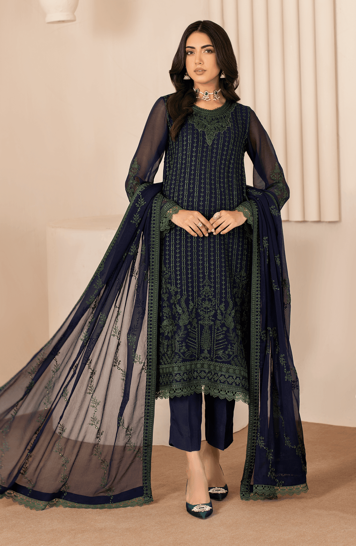 Zarif | Chiffon Edit | ZL 06 MAHAY - Pakistani Designer Dress - by Zarif | Type: Formal - 100% Original at Saira Sultan