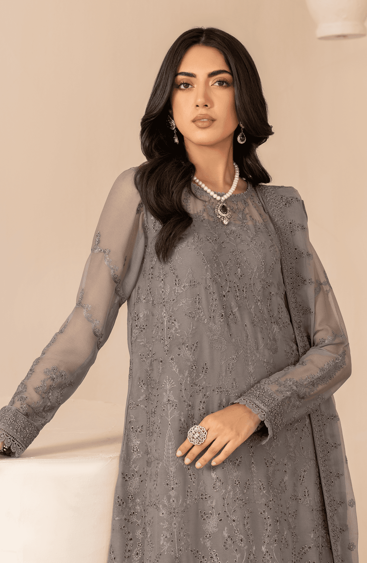 Zarif | Chiffon Edit | ZL 05 AYMAH - Pakistani Designer Dress - by Zarif | Type: Formal - 100% Original at Saira Sultan
