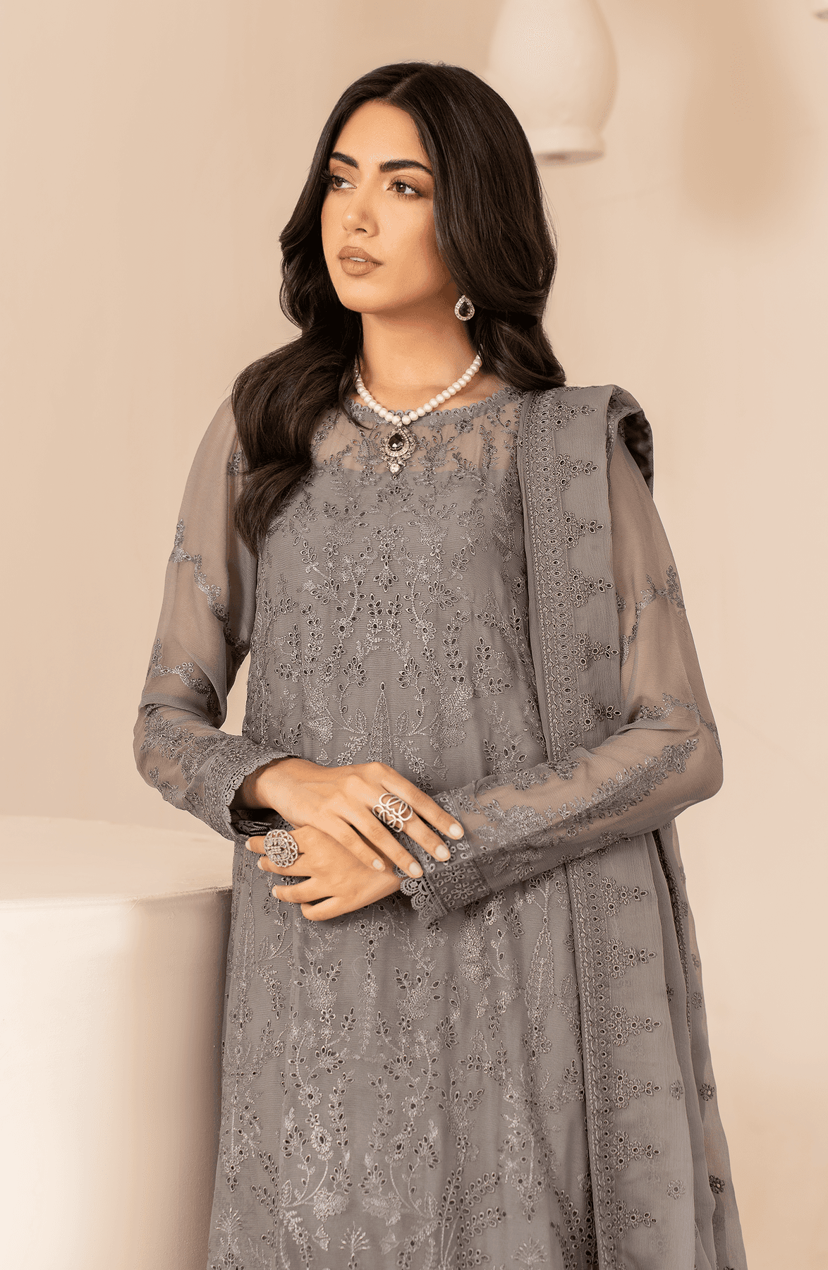 Zarif | Chiffon Edit | ZL 05 AYMAH - Pakistani Designer Dress - by Zarif | Type: Formal - 100% Original at Saira Sultan