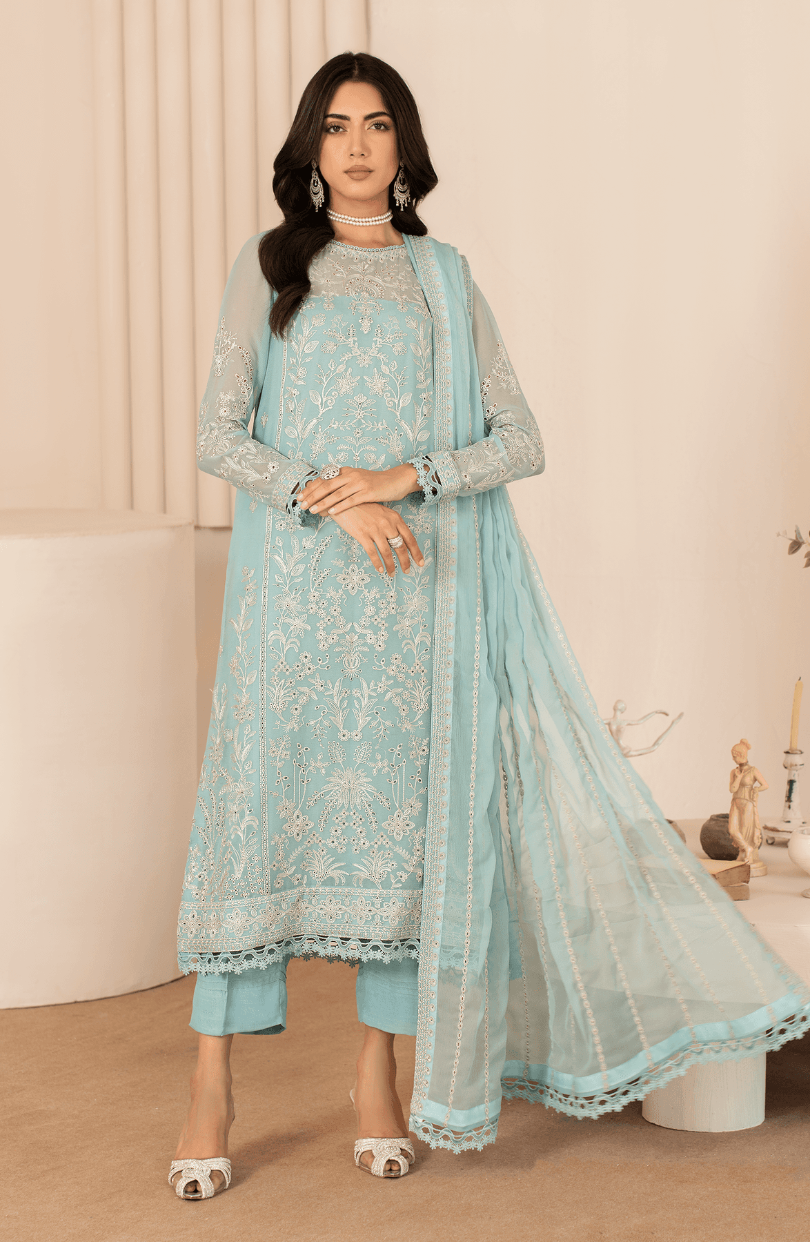 Zarif | Chiffon Edit | ZL 02 SAHIBA - Pakistani Designer Dress - by Zarif | Type: Formal - 100% Original at Saira Sultan