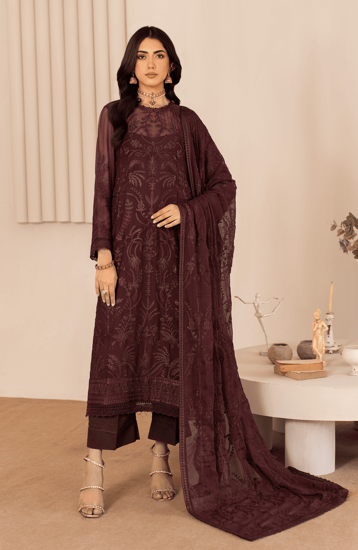 Zarif | Chiffon Edit | ZL 03 HALA - Pakistani Designer Dress - by Zarif | Type: Formal - 100% Original at Saira Sultan