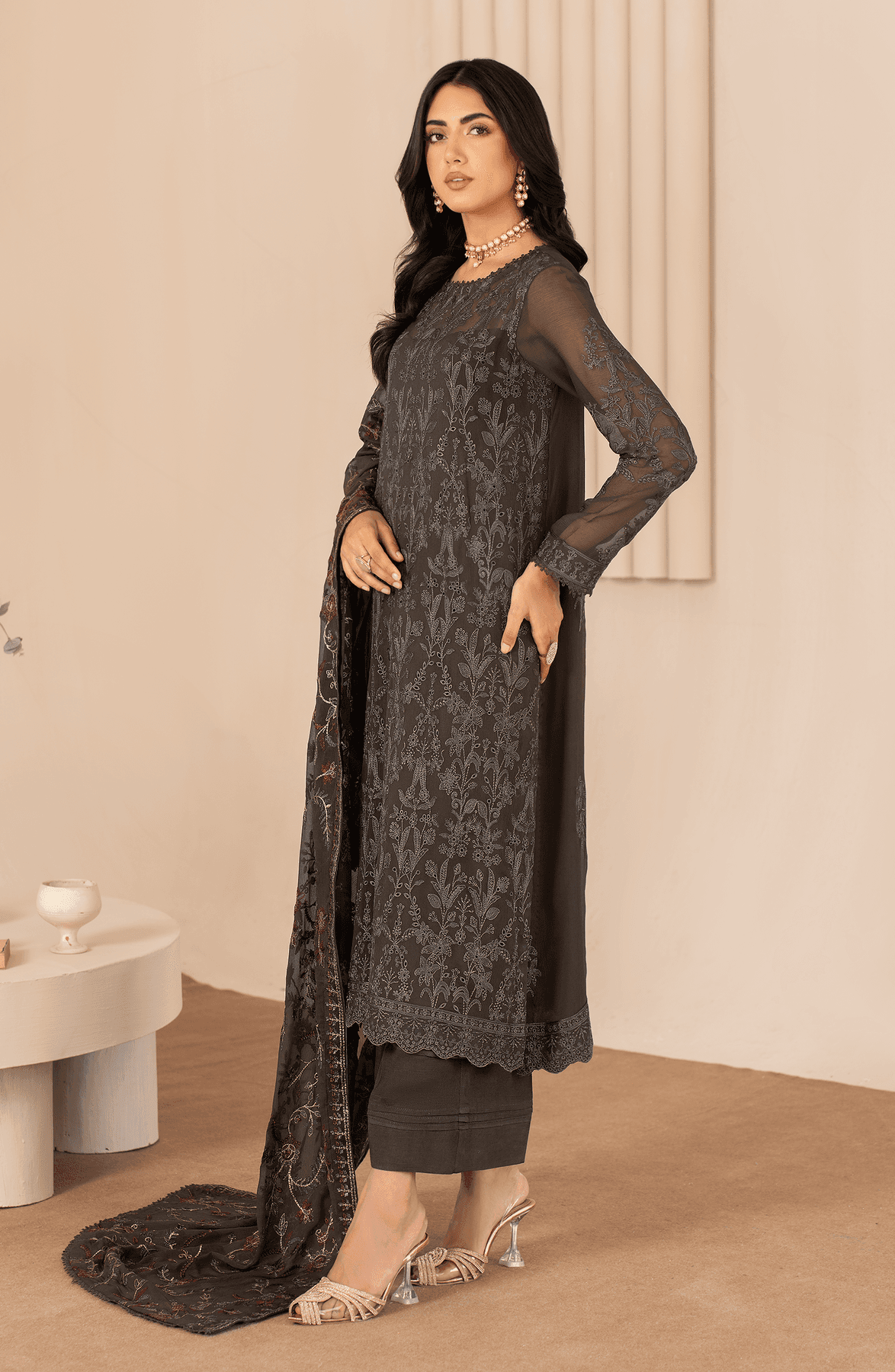 Zarif | Chiffon Edit | ZL 01 FAHIMA - Pakistani Designer Dress - by Zarif | Type: Formal - 100% Original at Saira Sultan
