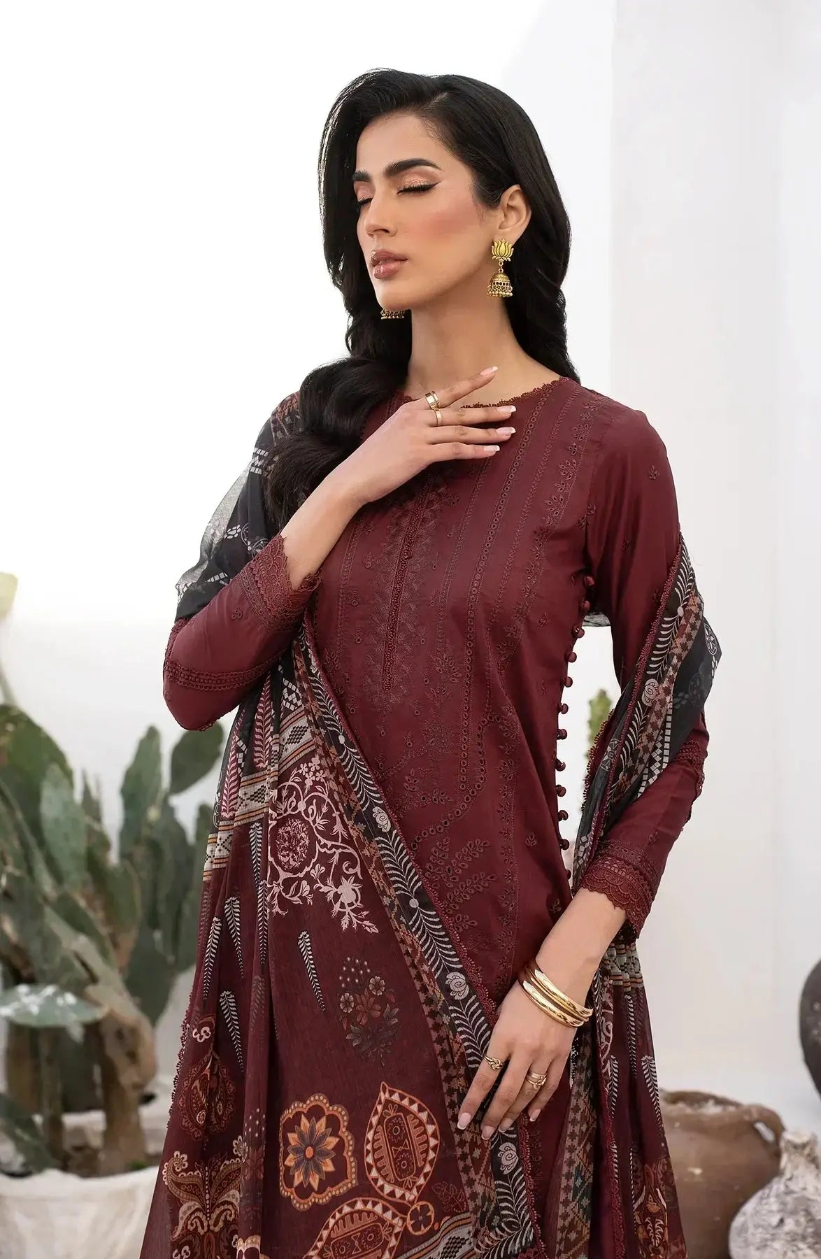 Zarif | Eid Lawn 24| ZL 02 ELVIRA - Pakistani Designer Dress - by Zarif | Type: Luxury - 100% Original at Saira Sultan
