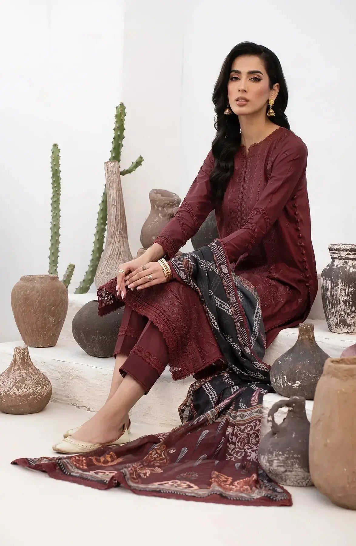 Zarif | Eid Lawn 24| ZL 02 ELVIRA - Pakistani Designer Dress - by Zarif | Type: Luxury - 100% Original at Saira Sultan