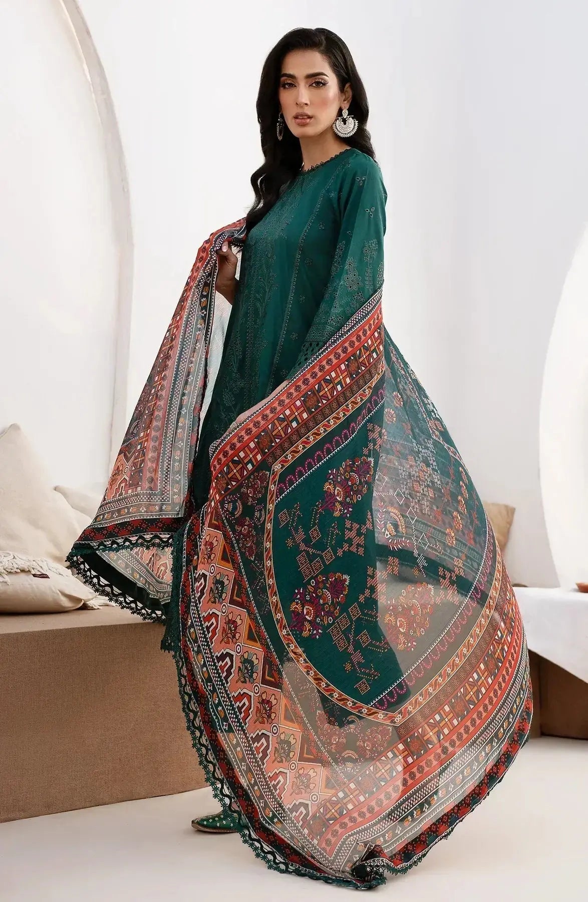 Zarif | Eid Lawn 24| ZL 01 MAPLE - Pakistani Designer Dress - by Zarif | Type: Luxury - 100% Original at Saira Sultan