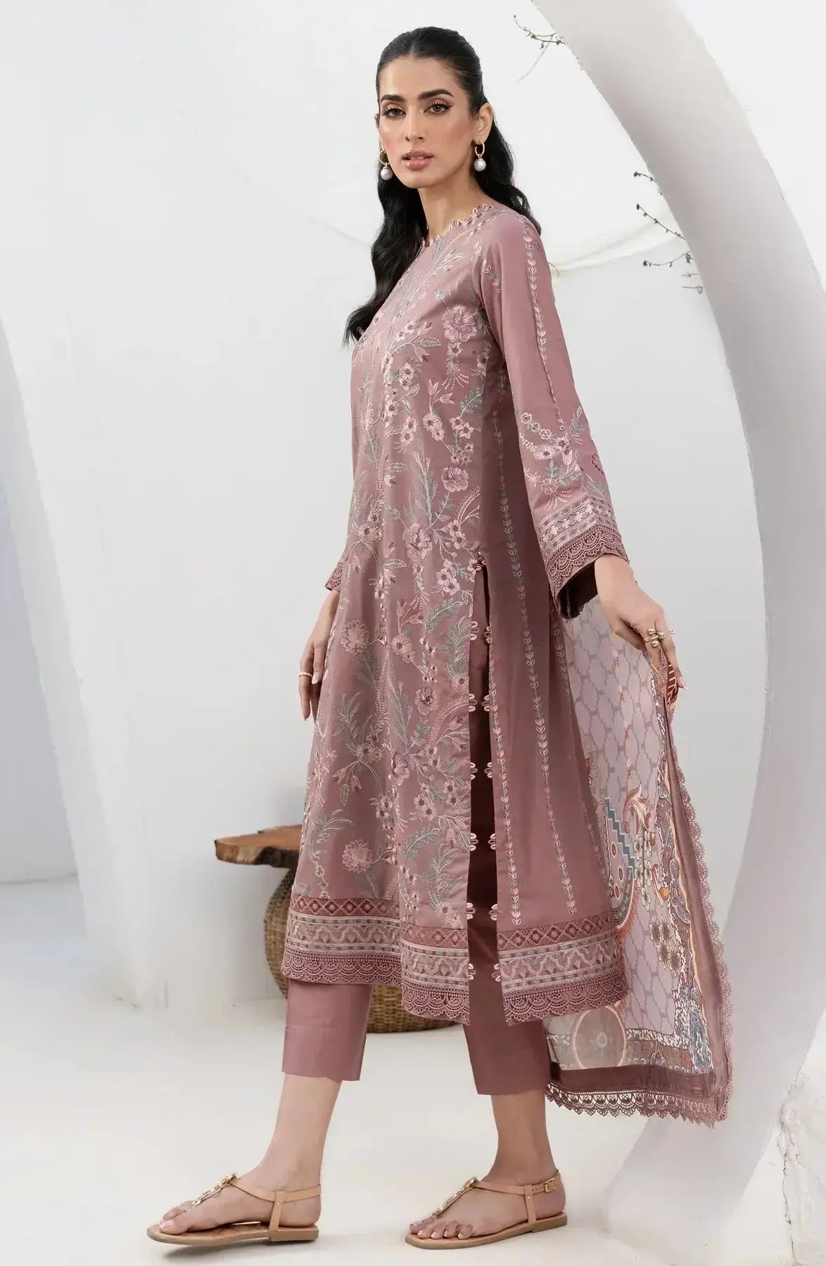 Zarif | Eid Lawn 24| ZL 05 FLORINA - Pakistani Designer Dress - by Zarif | Type: Luxury - 100% Original at Saira Sultan