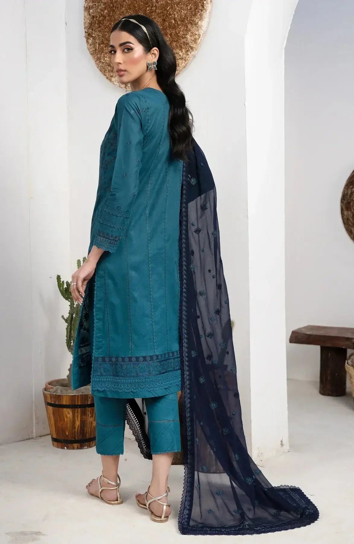 Zarif | Eid Lawn 24| ZL 07 MARINA - Pakistani Designer Dress - by Zarif | Type: Luxury - 100% Original at Saira Sultan