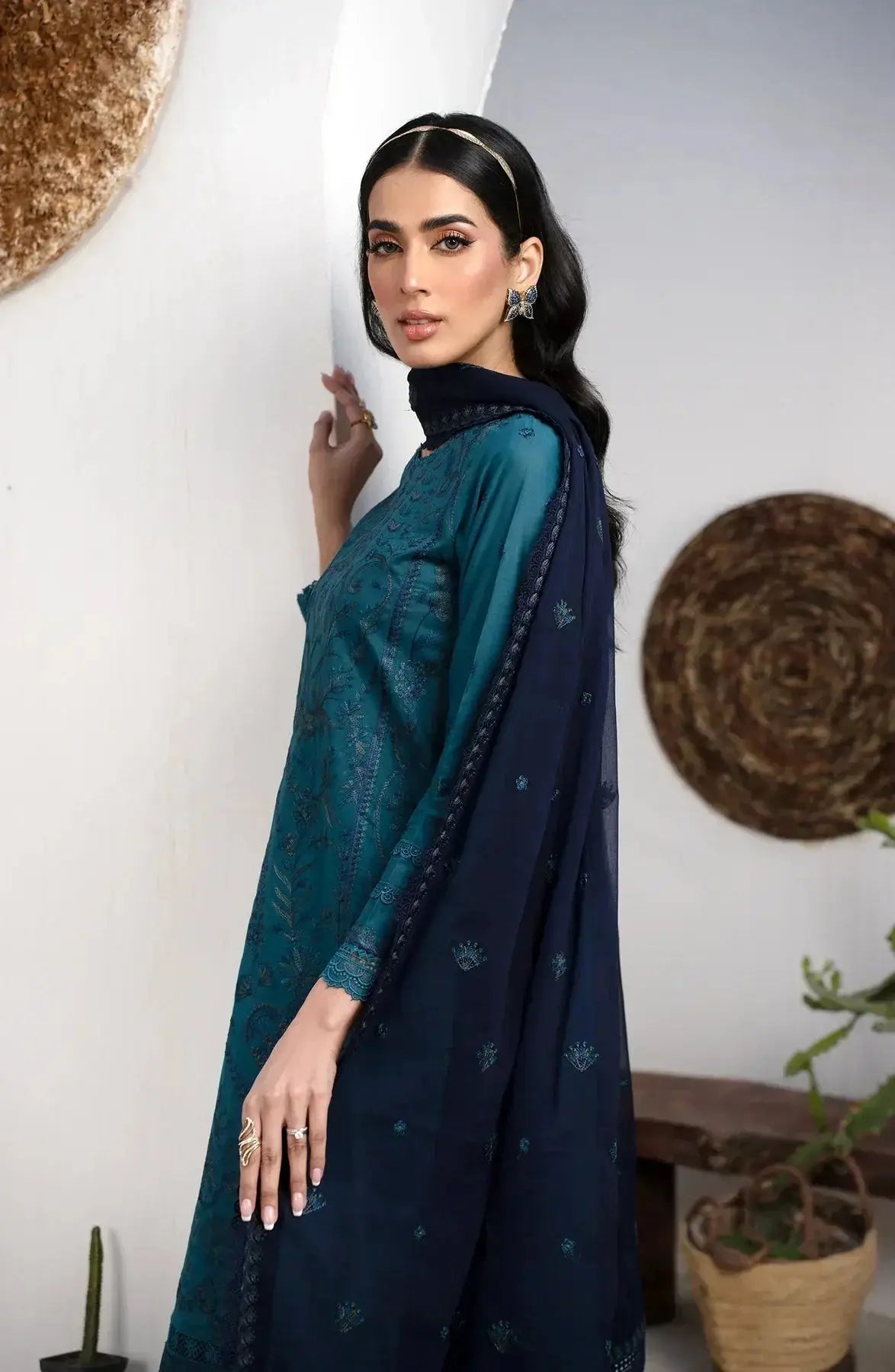 Zarif | Eid Lawn 24| ZL 07 MARINA - Pakistani Designer Dress - by Zarif | Type: Luxury - 100% Original at Saira Sultan