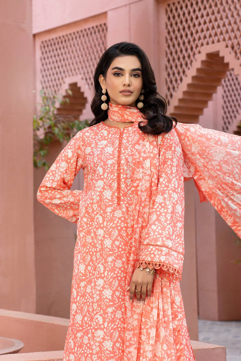 Zarif | Prints 24 | ZCP 03 GEORGIA - Pakistani Designer Dress - by Zarif | Type: Formal - 100% Original at Saira Sultan