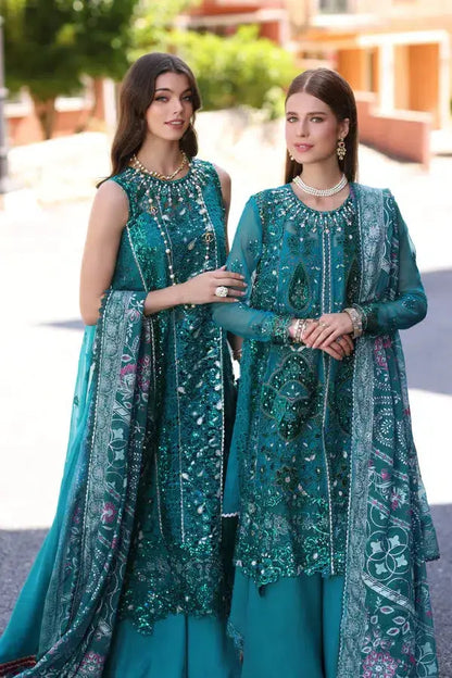 Noor by Saadia Asad | Chiffon Formals 23 | D8-Zarish - Pakistani Designer Dress - by Noor by Saadia Asad | Type: Formal - 100% Original at Saira Sultan