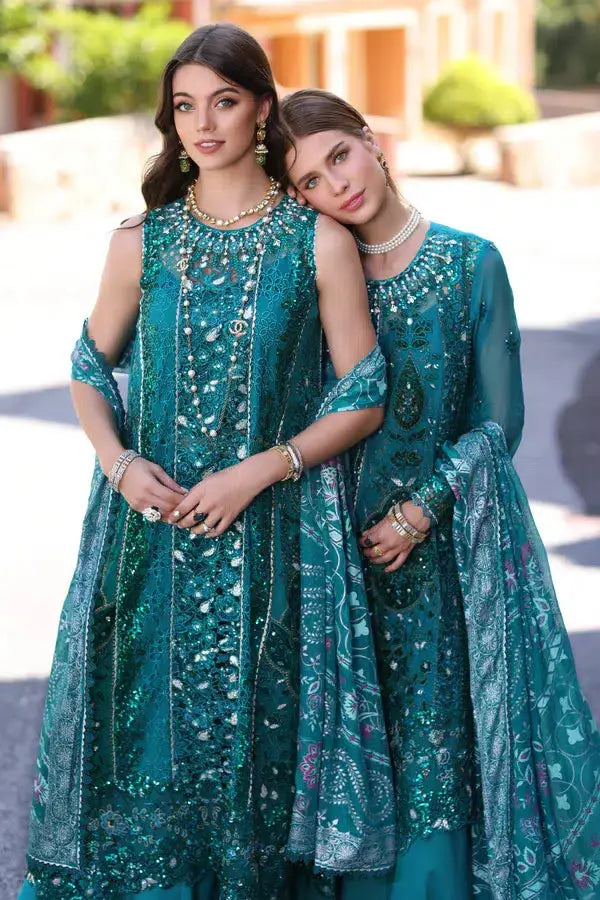 Noor by Saadia Asad | Chiffon Formals 23 | D8-Zarish - Pakistani Designer Dress - by Noor by Saadia Asad | Type: Formal - 100% Original at Saira Sultan
