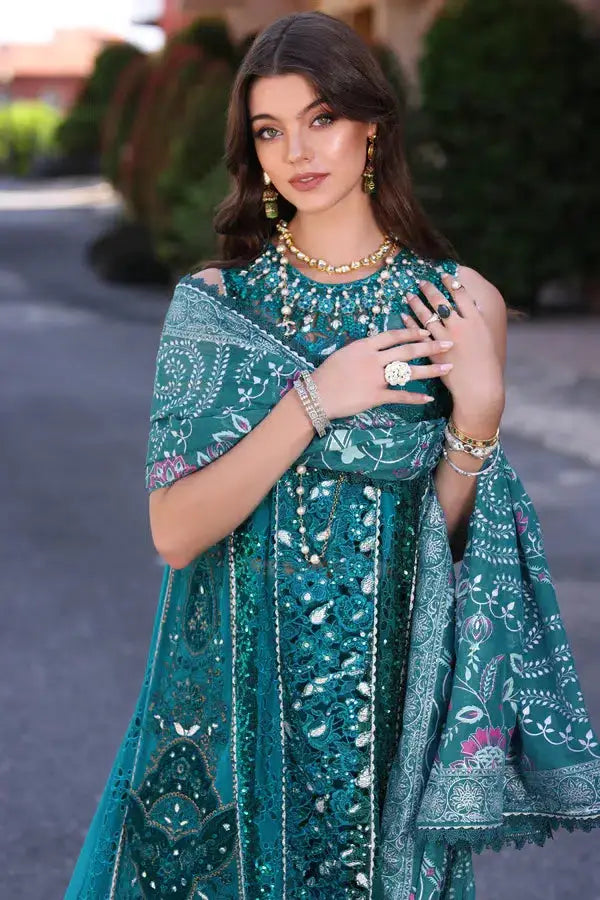 Noor by Saadia Asad | Chiffon Formals 23 | D8-Zarish - Pakistani Designer Dress - by Noor by Saadia Asad | Type: Formal - 100% Original at Saira Sultan
