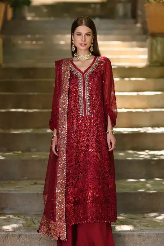 Noor by Saadia Asad | Chiffon Formals 23 | D3-Sirena - Pakistani Designer Dress - by Noor by Saadia Asad | Type: Formal - 100% Original at Saira Sultan