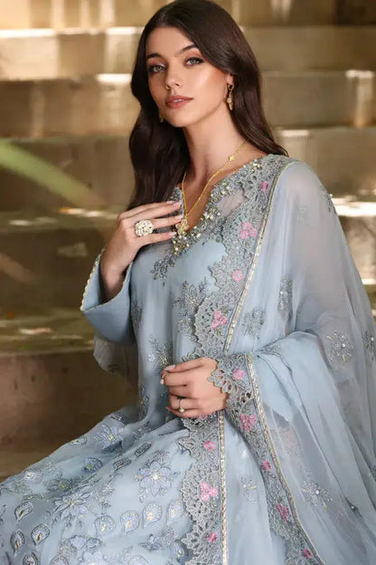 Noor by Saadia Asad | Chiffon Formals 23 | D1-Laira - Pakistani Designer Dress - by Noor by Saadia Asad | Type: Formal - 100% Original at Saira Sultan