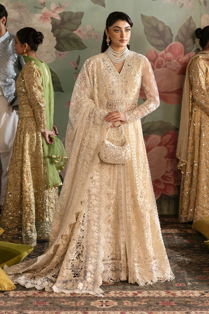 Imrozia Premium | Jashan Bridal Collection | SB-35 Parnoor L Ivory Net
