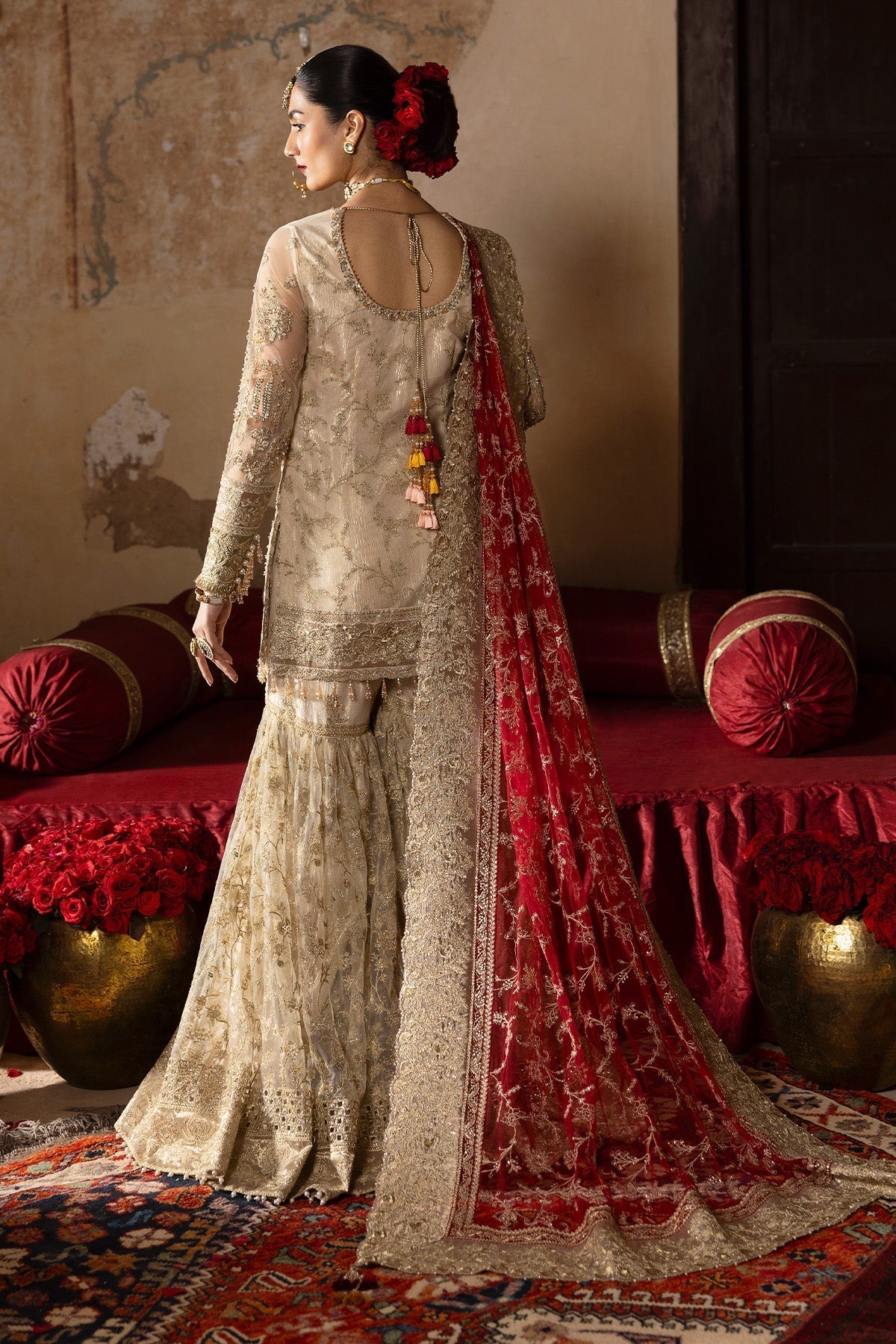 Imrozia Premium | Jashan Bridal Collection | SB-38 Pemaan S White Net