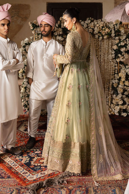 Imrozia Premium | Jashan Bridal Collection | SB-39 Rekhta S Tea Green Net