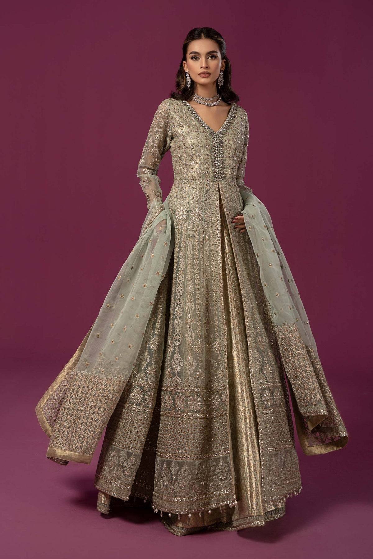 Maria B | Formal Wears | SF-EF24-04 - Pakistani Designer Dress - by Maria B | Type: Formal - 100% Original at Saira Sultan